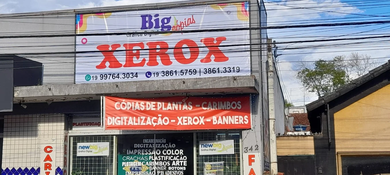 Fachada da loja Big Cópias