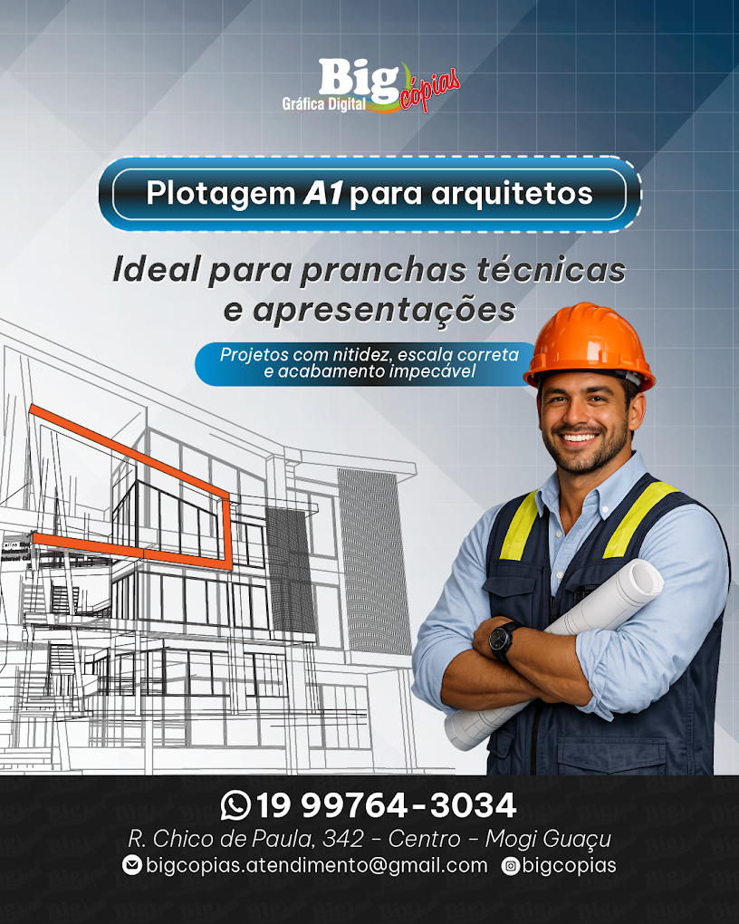 Serviço de plotagem A1 para arquitetos